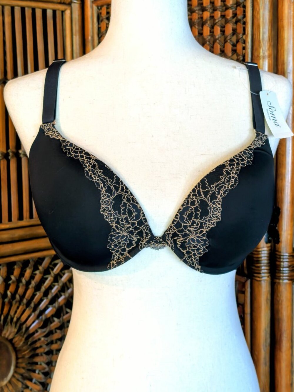 SOMA Memorable Push-Up Lace Trim Bra - Convertable Straps - Size 38C - NWT - Picture 3 of 12